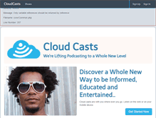 Tablet Screenshot of cloudcasts.com